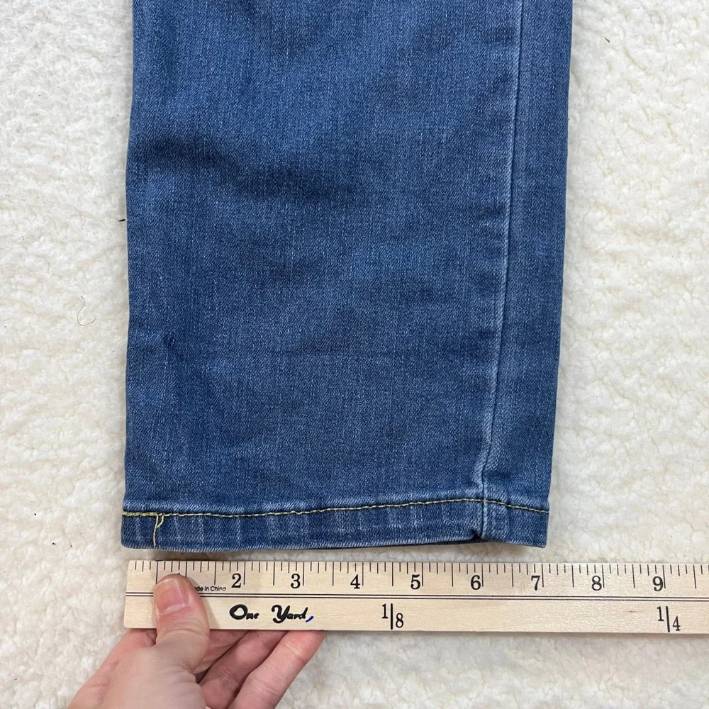 Levi Jeans Boys 14 Husky Blue 514 Straight Leg Stretch Denim Classic 7292
